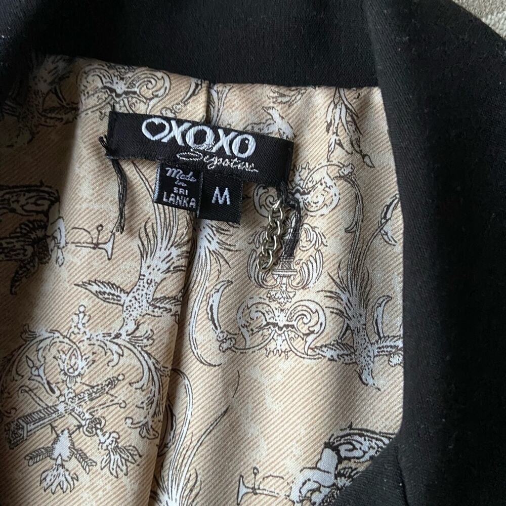 XOXO Black Retro 40s Style Black Blazer sz xs - Picture 6 of 7
